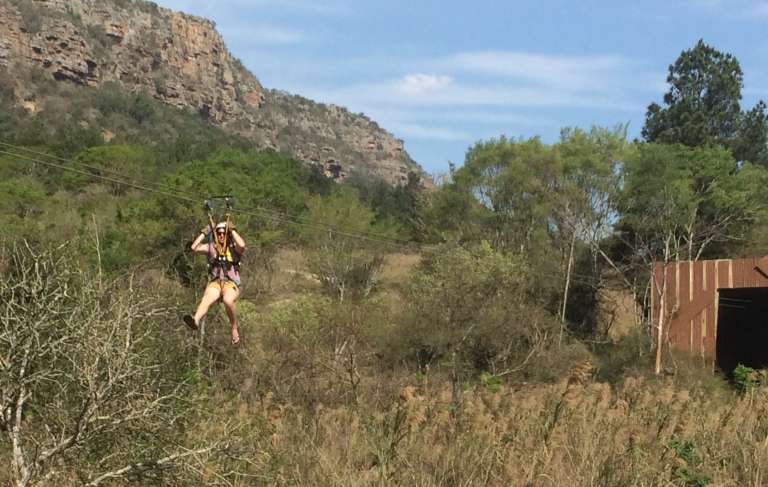 Ziplining in Lake Eland 768x487